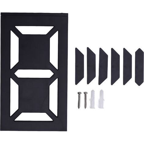 Ortviai Panneau Solaire Numérique pour Adresse Extérieur, LED Chaud/Blanc, 8 Niveaux Réglables, Étanche IP55