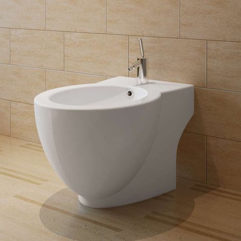 vidaXL Bidet rond Céramique haute qualité Blanc (1/5)