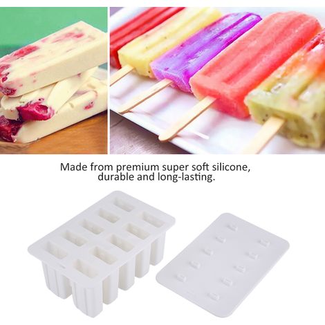 Moules à glace en silicone alimentaire pour enfants, blanc été (1/5)