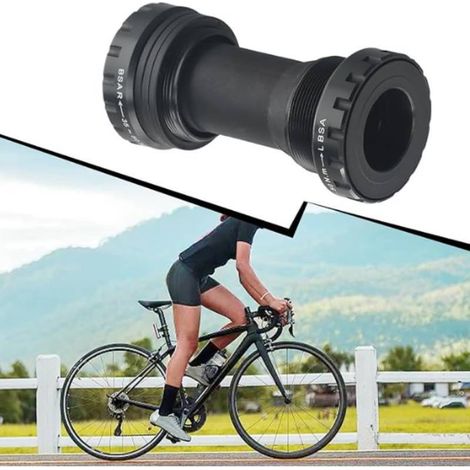 Pédalier de vélo en aluminium de 24 mm pour VTT, compatible avec les vélos de route et de montagne (68 et 73 mm). (1/5)