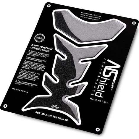 Protection de réservoir moto 3D universelle, anti-rayures, noir métallisé (1/5)