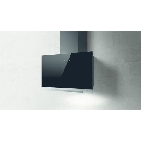 Campana - ELICA - Aplomb - BL/A/60 - 58,8 x 65,5-99 x 25 cm - Vidrio negro / Gris antracita (1/5)