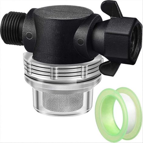 Filtre à crépine pour pompe à eau, compatible avec écrou pivotant 255-315, raccord 1/2 pouce en acier inoxydable () (1/5)