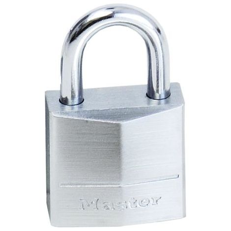 Master Lock 629EURQ 4er-Pack Marine Vorhängeschlösser mit Schlüssel, Grau, 3,4 x 2 x 1 cm