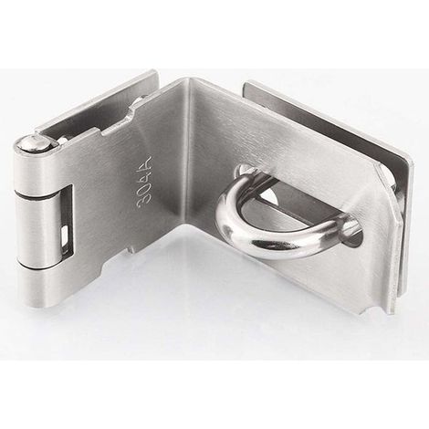 Boucles de loquet de porte à angle droit à 90 degrés en acier inoxydable, verrou coulissant, cadenas robuste, 90 degrés