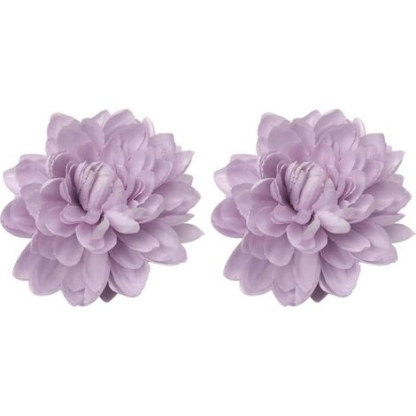 2 Pièces Embrasses de rideau, motif fleur de lotus 3D, clip de fixation en fer et polyester, pour salon chambre bureau