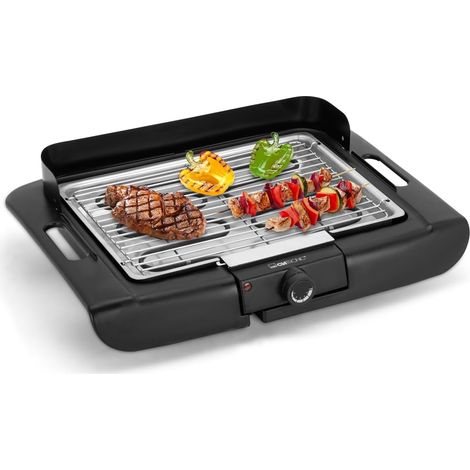 Barbecue de table - Barbecue électrique - Balcon & cuisine - Barbecue électrique avec pare-vent - Barbecue avec grille chromée - Barbecue de table avec boîtier Cool Touch - BQ 3841 (1/5)
