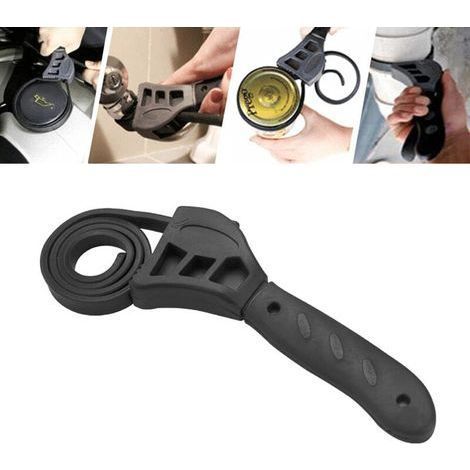 Rubber Strap Wrench Strap Wrench Loosening Anti-Slip Filter Strap Adjustable Anti-Wear Wrench for Bottle Opener Car Repair Tools Oil Filter (1/5)