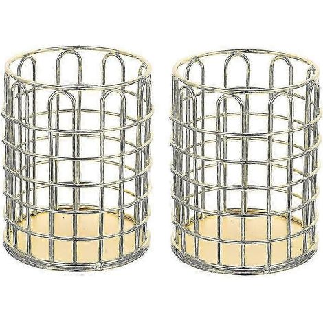 Pots à crayons en métal doré (lot de 2) (1/5)