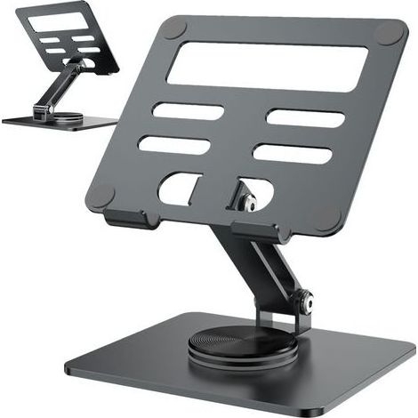 Supporto per tablet regolabile, supporto per tablet regolabile, supporto per tablet da scrivania - supporto per monitor portatile girevole a 360 gradi, supporto per tablet pieghevole (1/5)