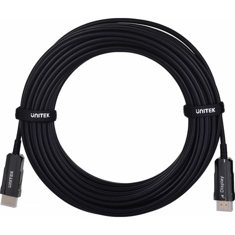 CÂBLE HDMI OPTIQUE UNITEK 2.0 AOC 4K 60HZ 15M (1/4)