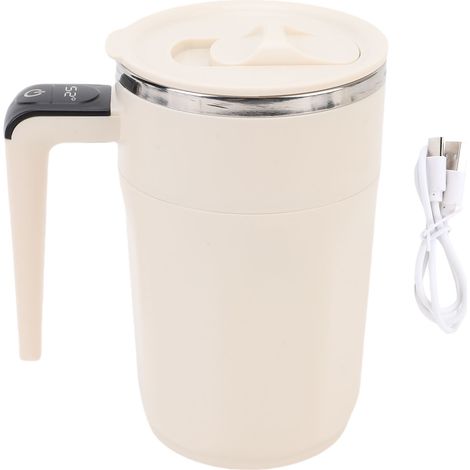 Tasse à café à agitation automatique avec affichage numérique de la température, agitateur magnétique automatique, 400ml, 7000 tr/min, en acier inoxydable 316