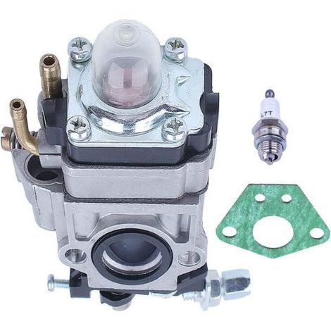 Adefol Carburateur avec joint pour 43cc 49cc Débroussailleuse Bougie dallumage (1/4)