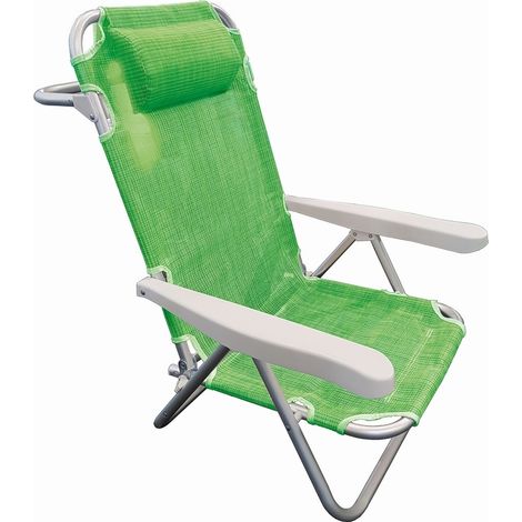 SPIAGGINA CON BRACCIOLI telo verde acido