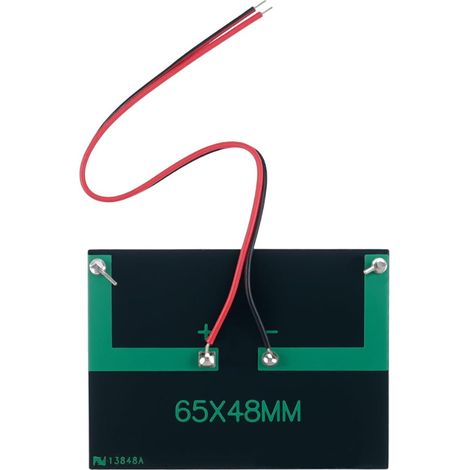 Miniature Solar Panels 3V 0.3W 80mA with 15cm Cable, 65x48mm - DIY Projects Electronic Applications (1/4)