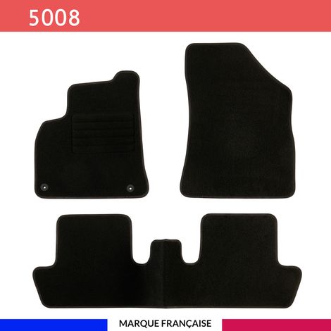 Tapis de voiture - Sur Mesure pour 5008 (2009 - 2017) - 3 pièces - Tapis de sol antidérapant pour automobile (1/4)