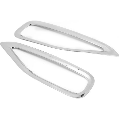2 pièces de garniture de cadre de feu antibrouillard arrière de voiture, autocollant ABS électroplaqué, remplacement pour FORTUNER 2016‑2020 (1/5)