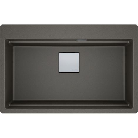 Franke Einbaubecken KNG610-73A Schiefergrau Druckknopf Edelstahl (1/2)