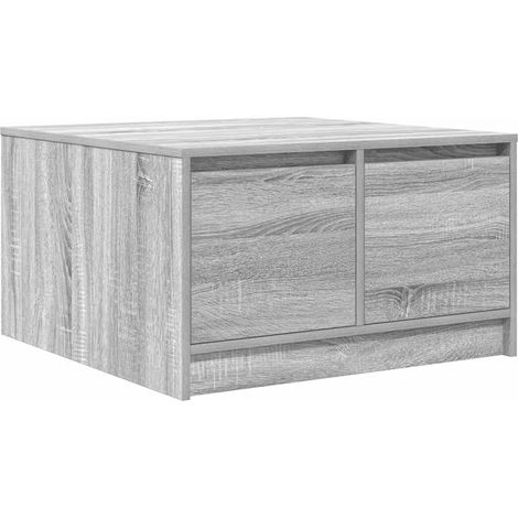 Maison Exclusive - Couchtisch mit Schubladen Grau Sonoma 70,5x70x