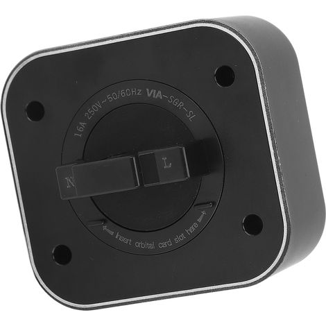 Adaptateur pour rail carré, multiprise sans fil multifonctionnelle, montage en surface, 250 V, 16 A (1/5)