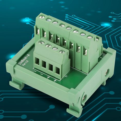 2-in-8-out-DIN-Schienen- und Schalttafel-Stromverteilungsmodul-Breakout-Board (1/5)