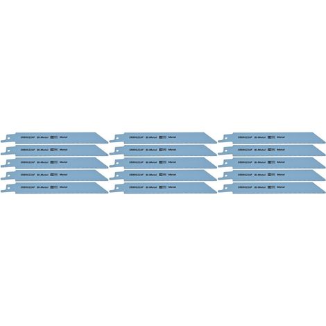 Reciprocating Saw Blade Metal 150mm 24tpi Bi Metal Pack of 15 (1/2)