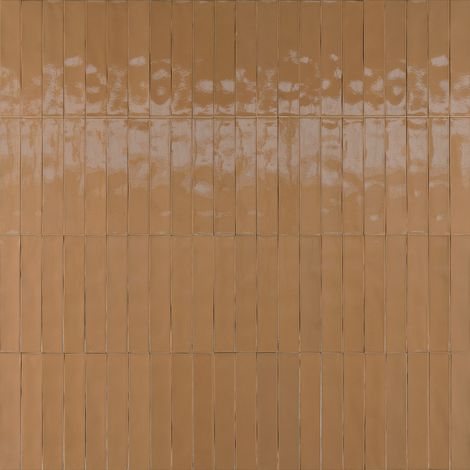 Carrelage Effet Zellige LUZ Caramel 5,3x30cm (0,54m²) - Les Carreaux de Jean (1/2)