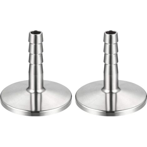 2Pcs 304 Acier Inox KF25 Bride à 8mm Caoutchouc Tuyau Barb (1/5)