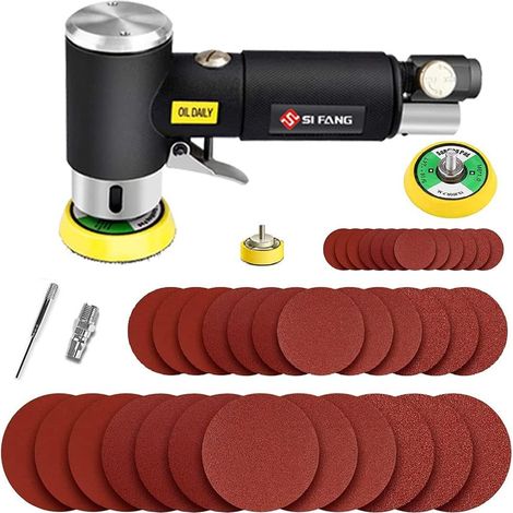 Kit Mini Ponceuse Pneumatique, Ponceuse Orbitale Pour le Ponçage (1/5)