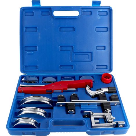 Kit 14 pièces cintreuse manuelle 90° pour tubes, alliage aluminium, avec boîte à outils, Ø6-22mm (1/4-7/8 pouce) (1/5)