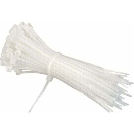 QORVA
-Collier de Serrage 200 mm x 2,5 mm, Attache Câble, Serre Câbles Rilsan Nylon, Colliers Serre-Cable 200mm, Blanc, Lot de 600Pièces,blanche,de
