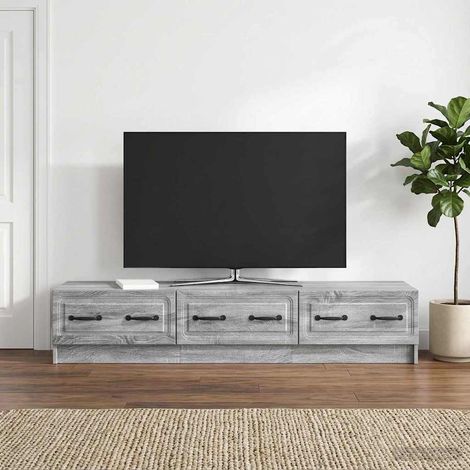 vidaXL Mobile TV Grigio Sonoma 147 x 34,5 x 27 cm Legno (1/5)