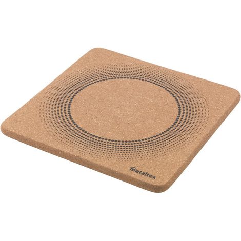 Metaltex Sottobicchiere in sughero, 20 x 20 cm, decorazione – Elegante protezione per tavolo e bancone