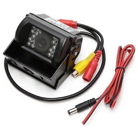 Caméra de recul étanche pour camions et bus, avec 18 LED infrarouges pour une vision nocturne grand angle et un angle de vision optimal. (1/5)
