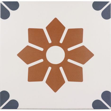 Eiffel Art Construction – Carrelage sol/mur effet ciment à motif 20x20 cm – Grès cérame – Finition mate – Usage intérieur – R9-B – Épaisseur 8 mm