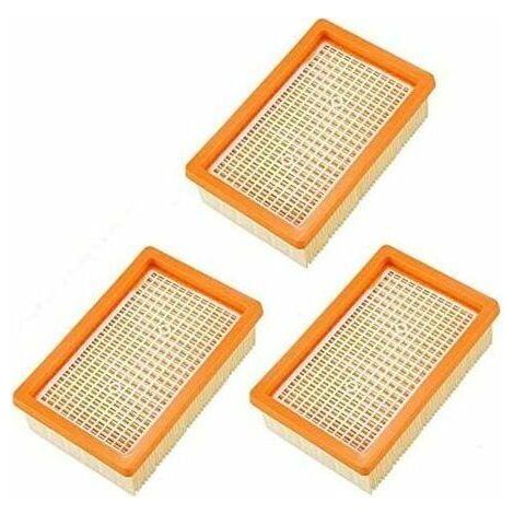 Lot de 3 filtres plats de rechange compatibles Karcher MV4 MV5 MV6 WD4 WD5 WD6 P Premium WD5 (1/2)