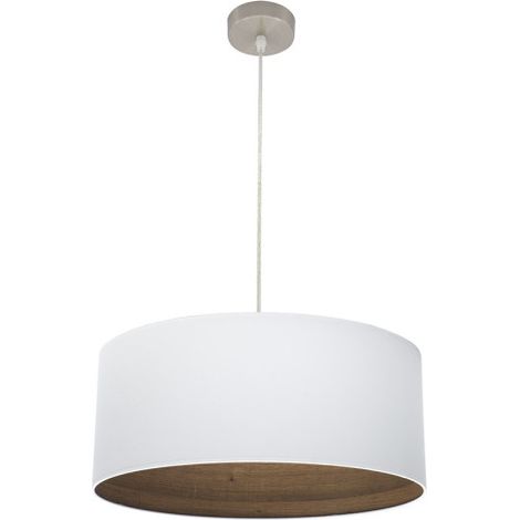 Colgante Tatiana 1xe27 Niquel/blanco-mad.Oscura Regx50x50 Cm (1/2)