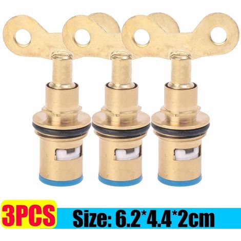 Cartouches de remplacement universelles en cuivre pour robinet de cuisine et salle de bain, avec clés, pour système de valve rapide. Accessoires inclus.