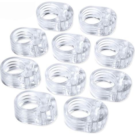 10 butées de porte en silicone, butées de porte en caoutchouc de nivellement, poignées de porte, coussins amortissants pour portes, blocs de protection murale, butées de porte, poignées et arrêts de (1/4)