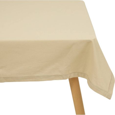 Nappe Jane 240x140cm beige en coton - Atmosphera créateur d'intérieur (1/4)