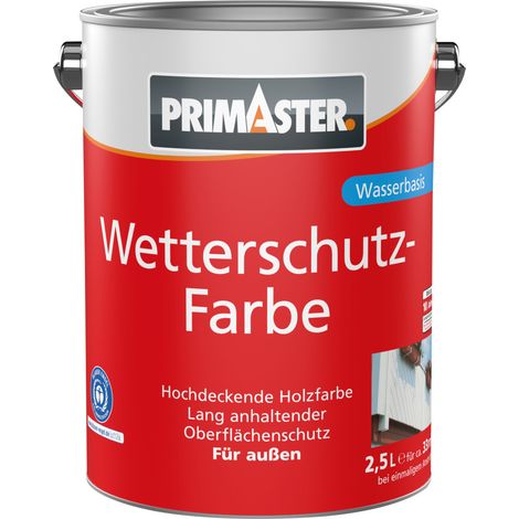 Primaster Wetterschutzfarbe 2,5 L weiß