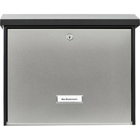 BURG-WÄCHTER Boîte aux lettres London 6867B+S Acier inoxydable Argenté (1/4)