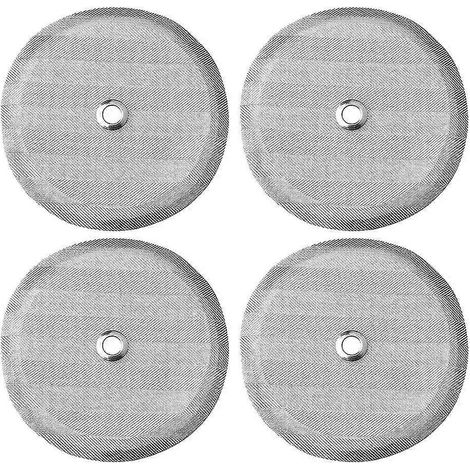 Stück 4 Zoll Edelstahl-Ersatzkaffeefilter, für 1000 ml, 8 Tassen French Press Kaffee
