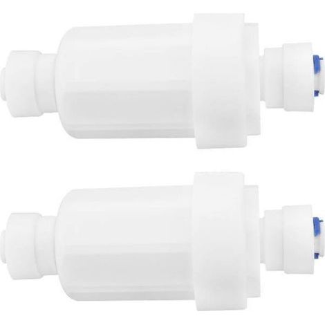 Schnellanschluss-2-Punkt-Mikrofilter, Edelstahlgitter an der Vorderseite des Wasserreinigers zum Filtern von Küchen- und Haushaltsverunreinigungen (1/5)