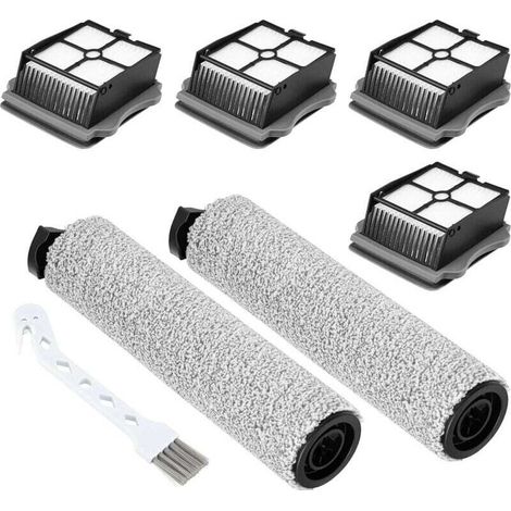 Questo set include 2 spazzole rotanti e 4 filtri HEPA, compatibili con gli aspirapolvere senza filo Tineco iFloor 3/Floor One S3. (1/4)