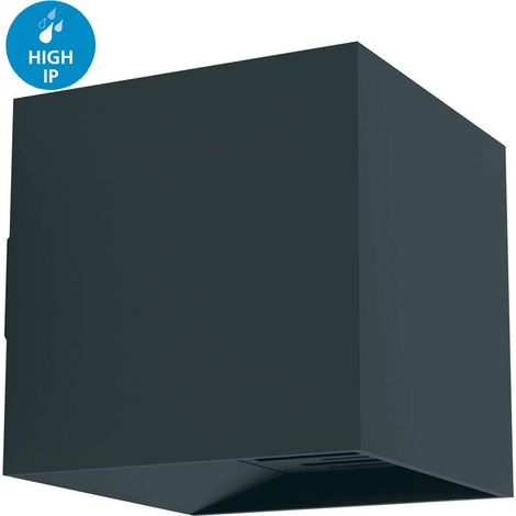 Applique Esterno Contemporanea Calpino 2 Alluminio Grigio Led (1/5)