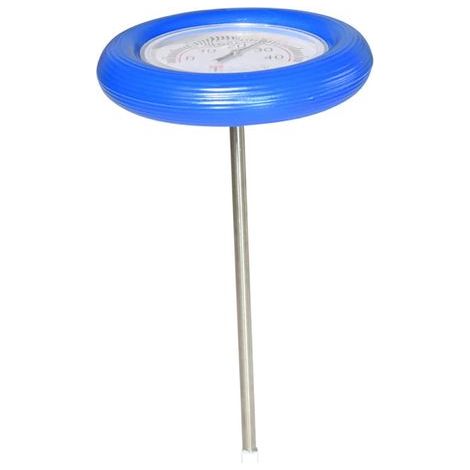 Thermomètre de piscine flottant en acier inoxydable 7 x 12 pouces 0-40 °C avec échelle facile à lire, thermomètre polyvalent pour spa, baby shower, aquarium (1/5)