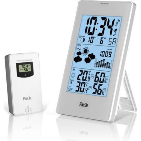 Funkgesteuerte Wetterstation. Wettervorhersage für 12 bis 24 Stunden. (1/5)