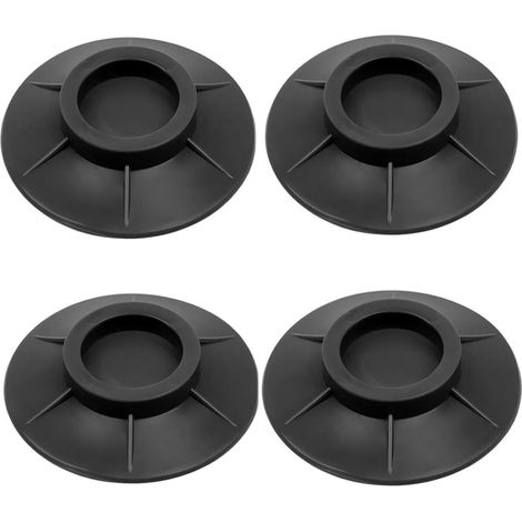 Ensemble de 4 patins antichoc – supports stabilisateurs en caoutchouc pour lave-linge/sèche-linge (1/5)