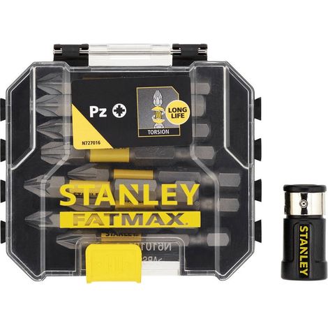 Estuche con 10 piezas, 9 puntas 50mm y adaptador magnético con bloqueo Stanley STA88565-XJ (1/2)